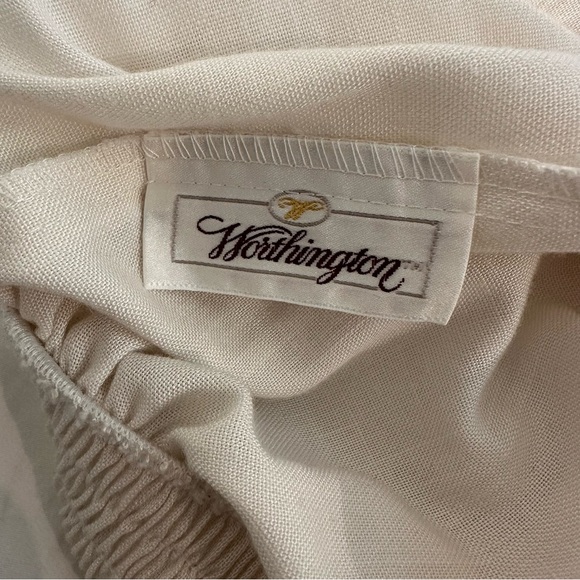 Vintage white pleated midi skirt - Picture 6 of 7